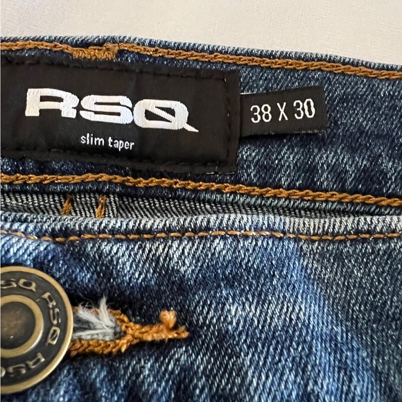 RSQ JEANS SKINNY TAPER FLEX STRETCH JEANS Men's Jeans Size 38x30 Distressed. - Picture 7 of 9
